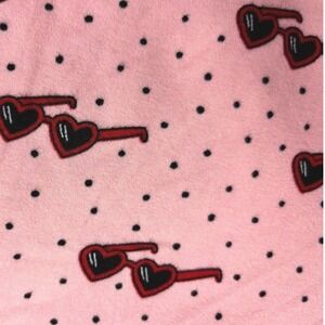 Dot Dot Smile‎ Girls 7 Pink Sunglasses Empire Twirl Dress Black Polka Dots NWT